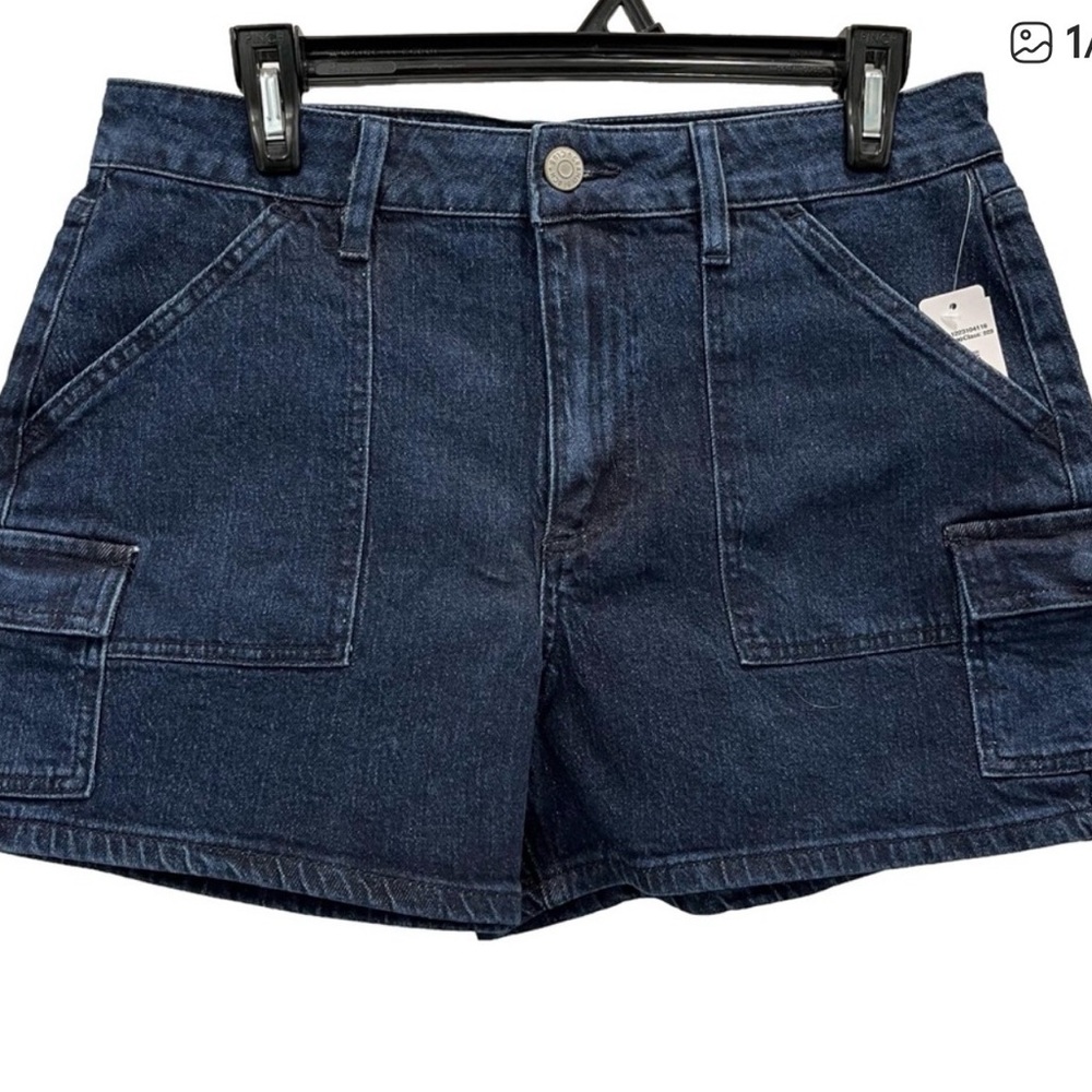 Warehouse One Denim Blue Women's Cargo Shorts